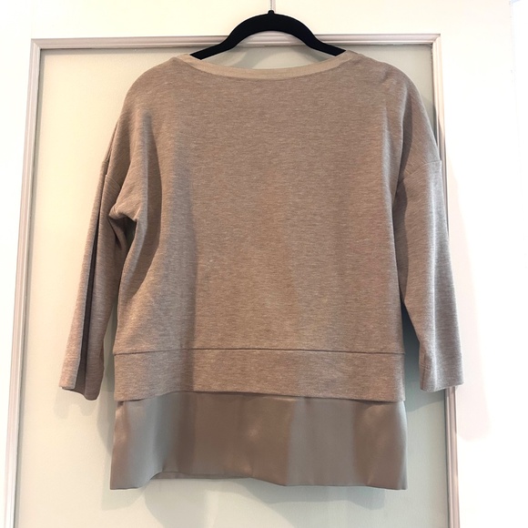 Peserico Trico Taupe Silk top size 38 made in Italy - Picture 4 of 7